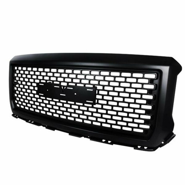 Overtime Front Grille for 14 to Up GMC Sierra - Black - 7 x 22 x 52 in. OV3193587